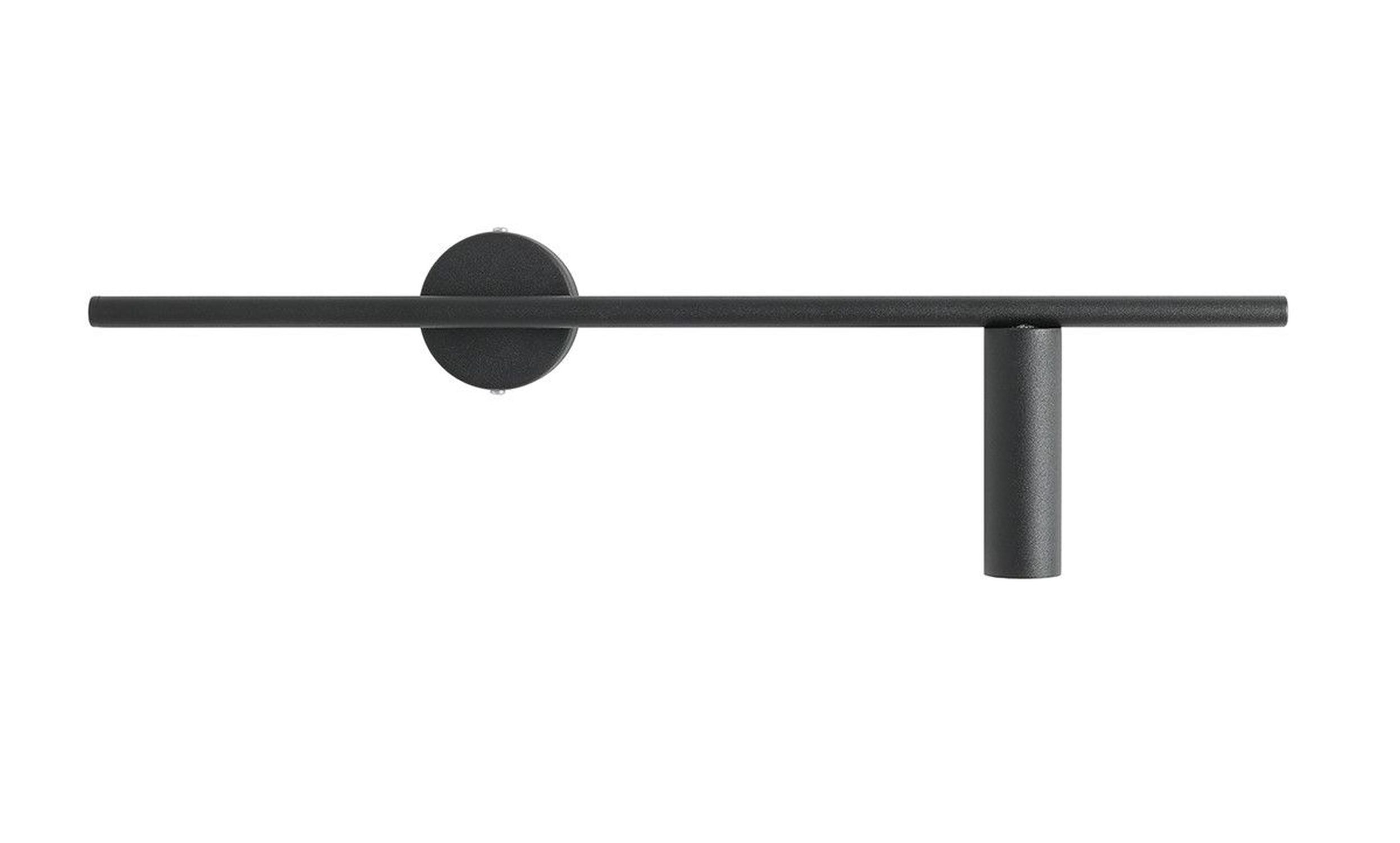 Applique murale noire Métal Cylindre L:60 cm GU10 Rétro