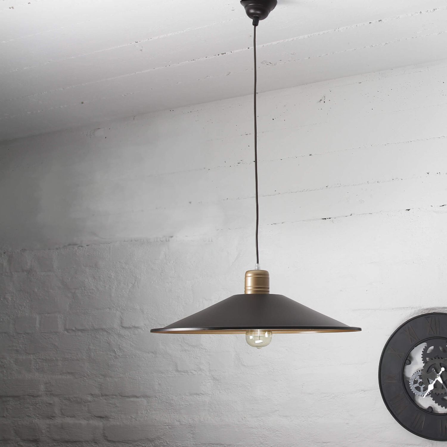 Suspension XL noir/cuivre