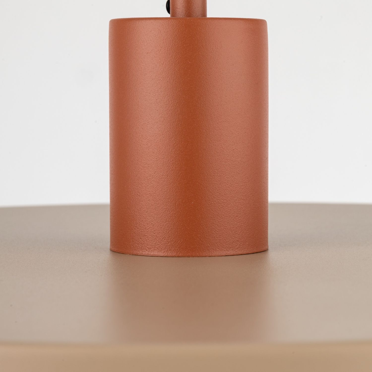 Lampe à suspendre vintage E27 Ø40 cm en rouge brique gris sable