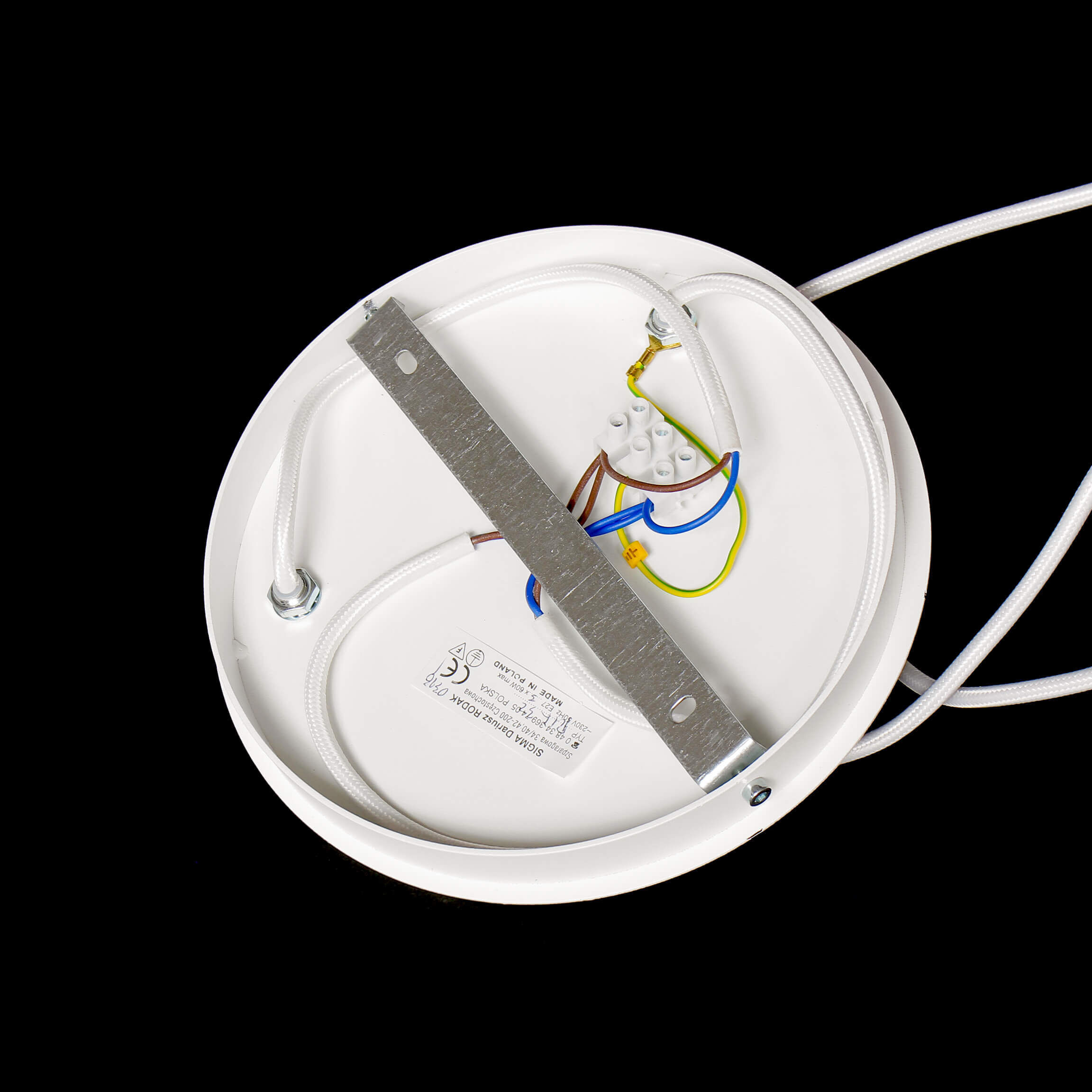 Suspension blanche Retro en forme d'abat-jour