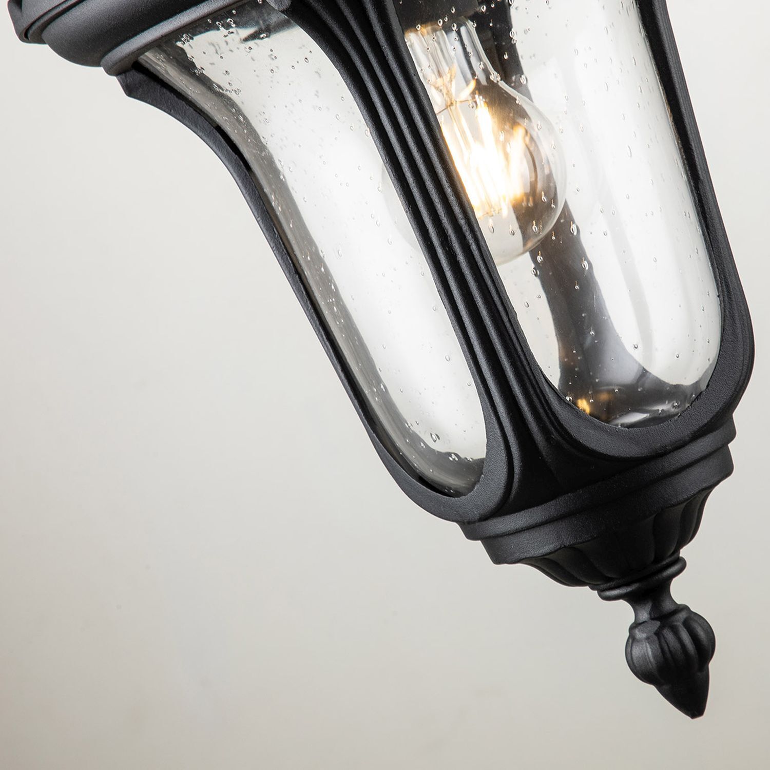 Lampe d'extérieur Mur Noir IP44 H : 47 cm Vintage robuste Lampe, Leuchte