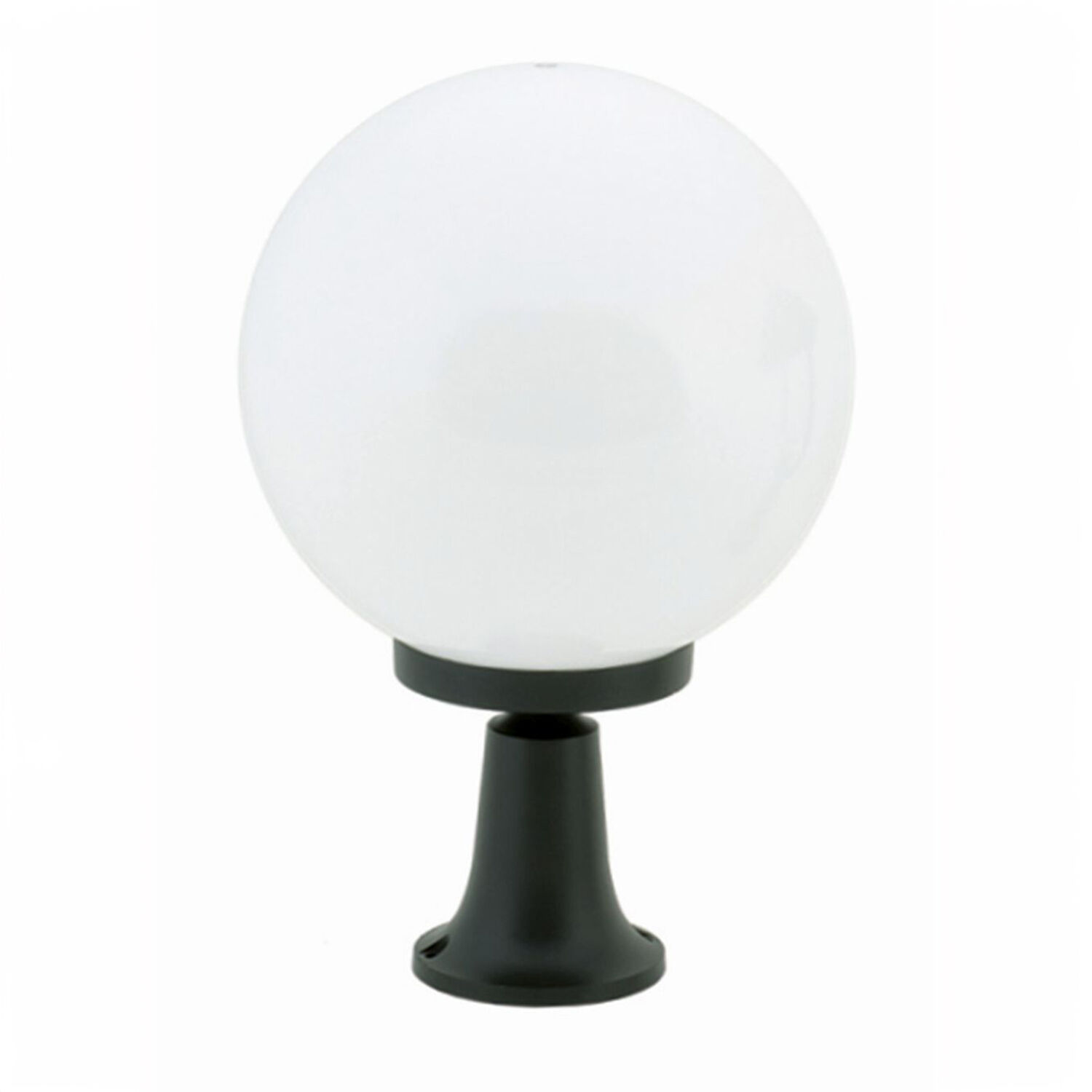 Lampe de socle Boule Abat-jour 37cm petit IP43 E27 noir