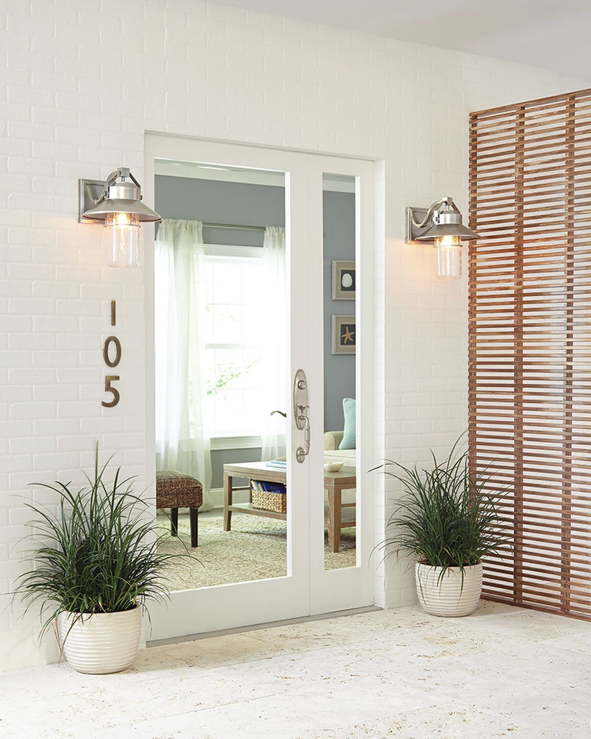 Lampe d'extérieur mur IP44 E27 verre Maritim Terrasse Maison Tür, Drinnen, Innenarchitektur, Wohnen, Haus