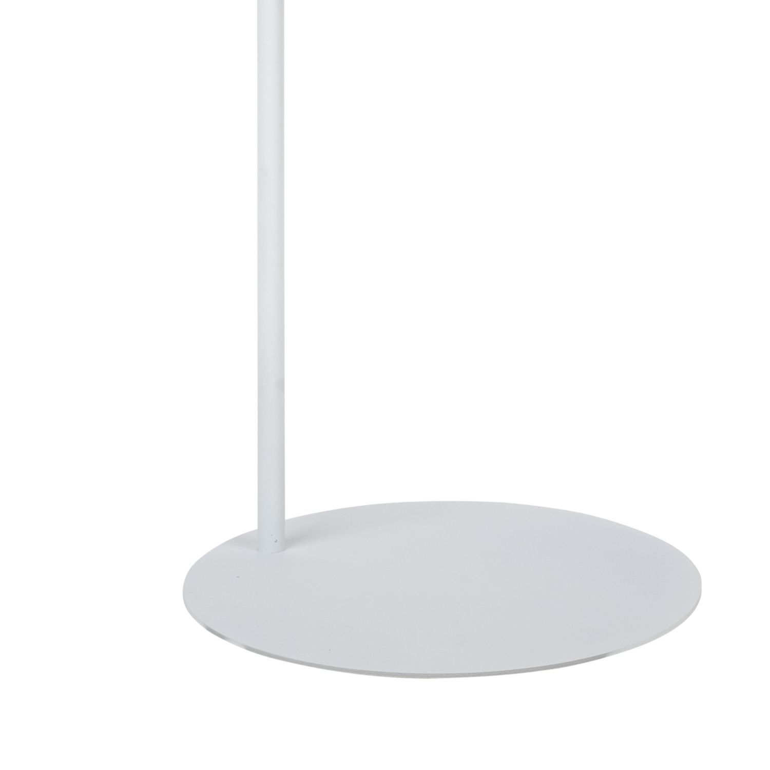 Lampadaire blanc 140 cm petit métal abat-jour ajustable