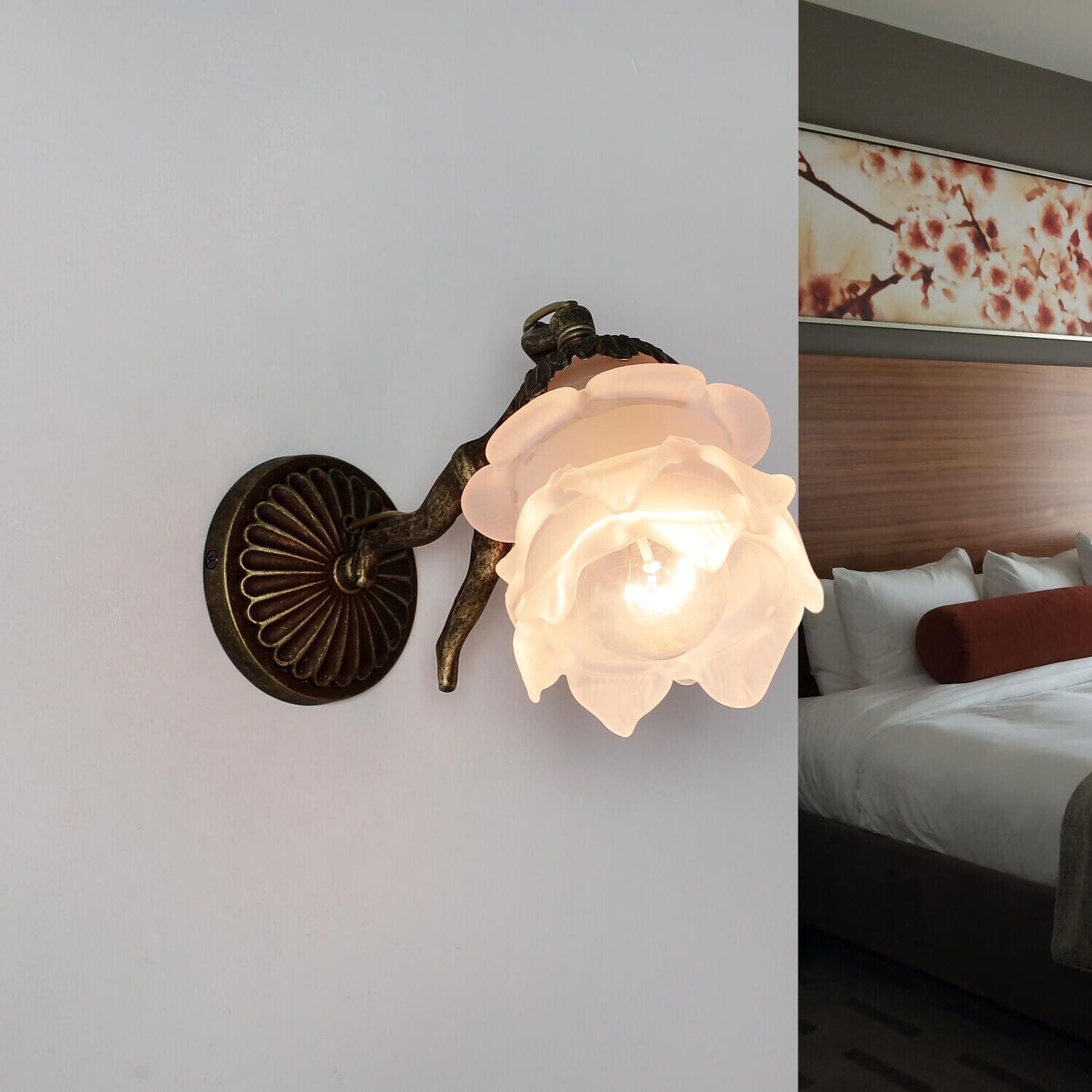 Bronze, Leuchte, Drinnen, Innenarchitektur