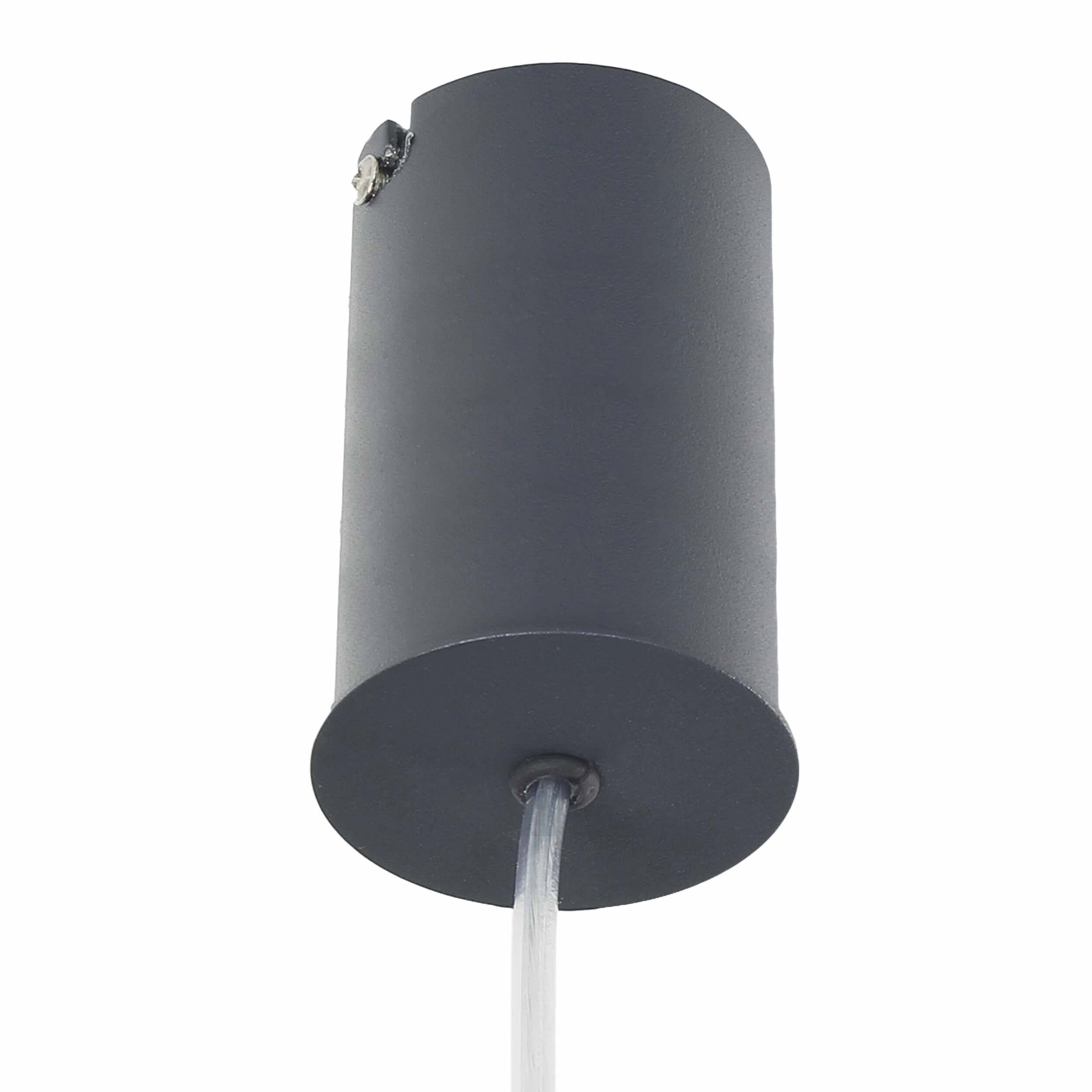 Suspension moderne en anthracite 40/120 cm