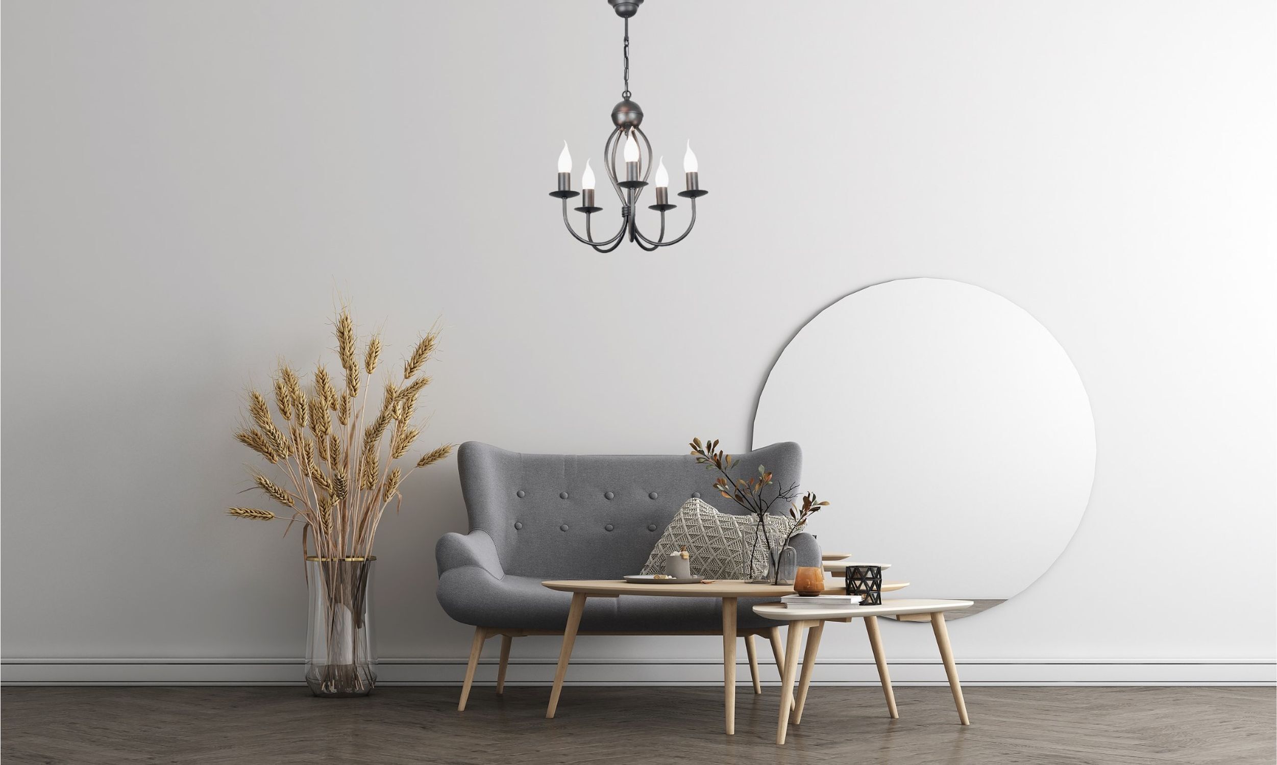 Lustre noir métal 5 flammes E14 Classique Lampe, Kronleuchter, Innenarchitektur, Inneneinrichtung, Wohnzimmer