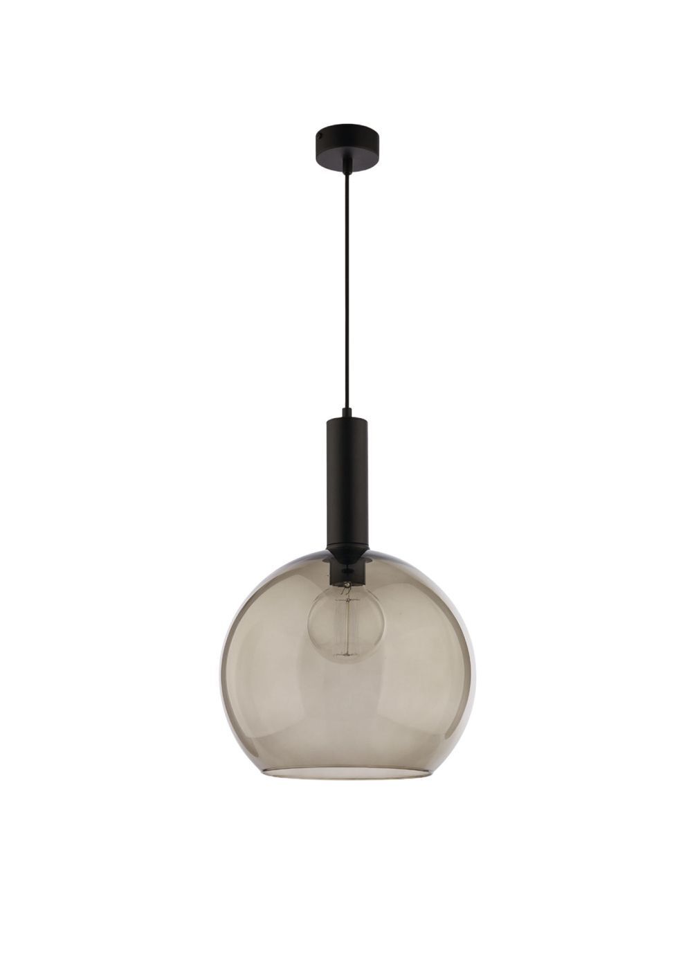 Suspension Boule Fumée Verre Ø30cm LYSITOS Lampe