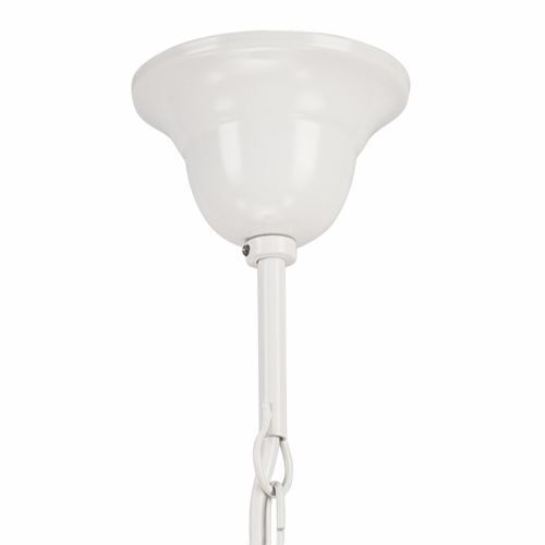 Lustre MADISYN Blanc Tissu 5-flmg Salle à manger