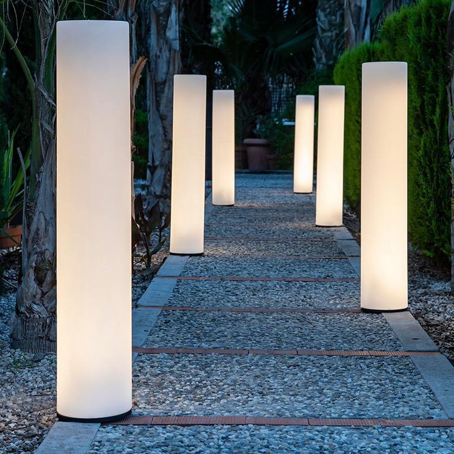 Colonne lumineuse extérieure LED 3000 K 100 cm IP65 Blanc Connecteur Câble Fußboden, Pfad, Gehweg, Bodenbelag