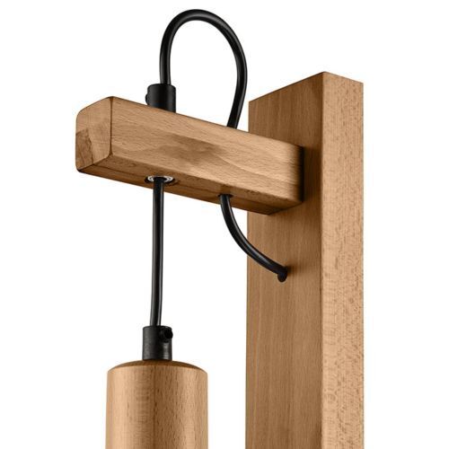 Applique murale Lampe en bois polyvalente Lampe AMIDA