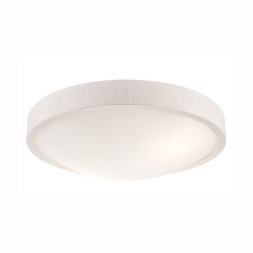 Plafonnier FERNLY Blanc Moderne rond Salon
