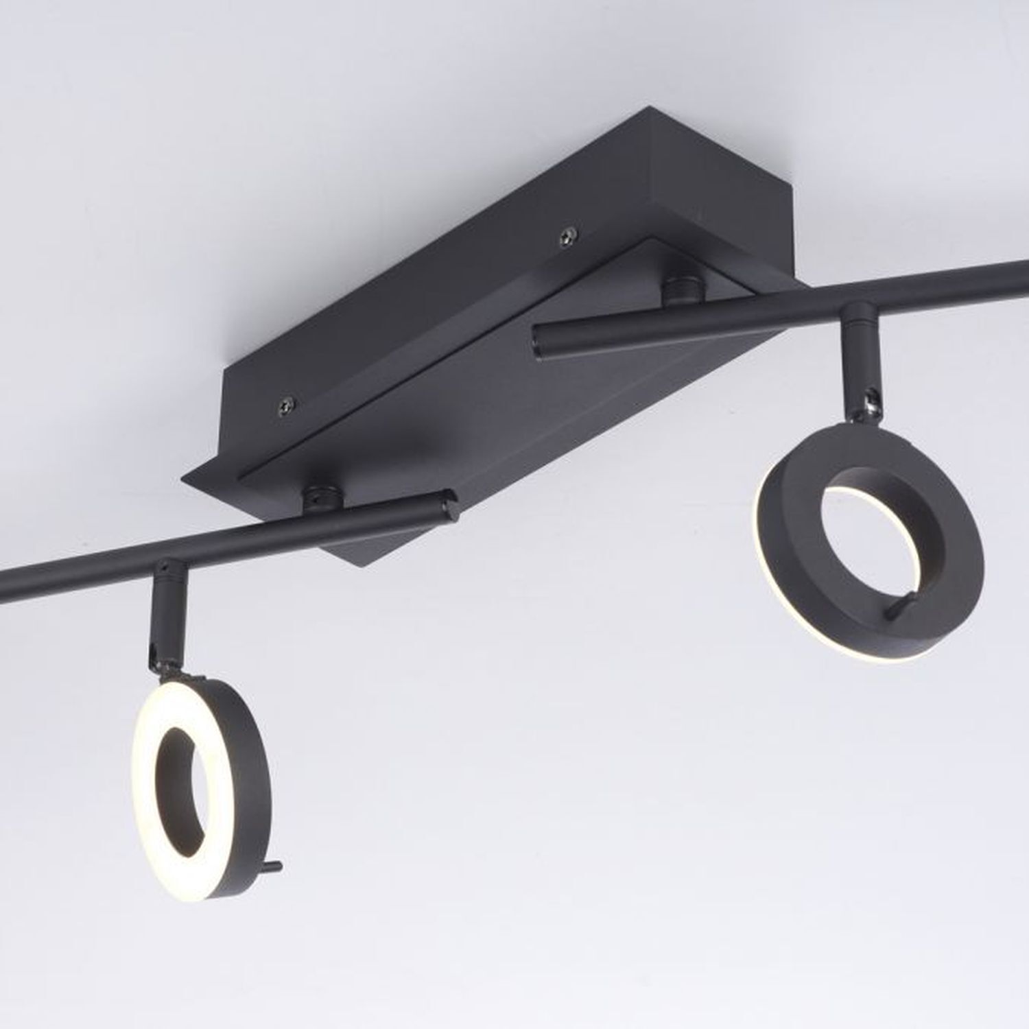 Flexibler LED Deckenstrahler Anthrazit IP44 94 cm 26 W Beleuchtung