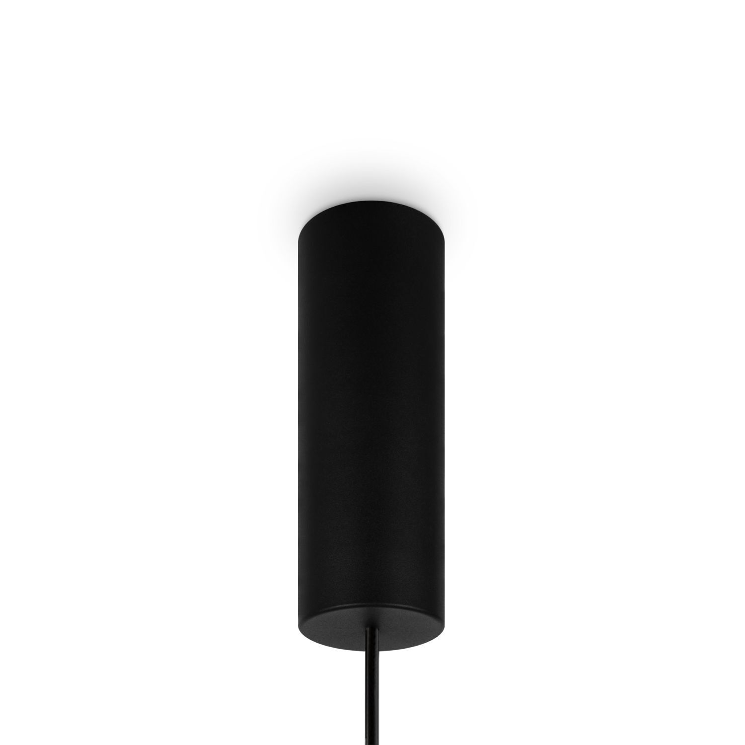 Suspension LED Métal Verre H : max. 348 cm Noir Lampe