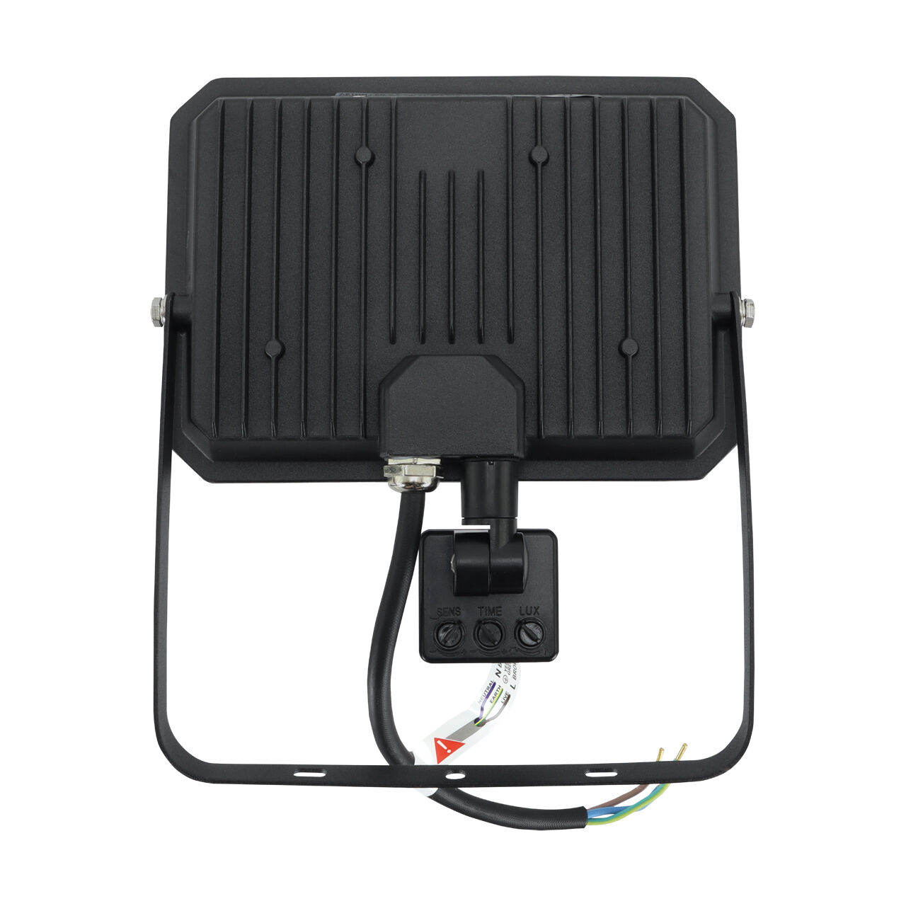 Flutlichtstrahler Bewegungsmelder 4200K 6070lm ultra hell LED LED-Flutlicht, Außenleuchte, schwarzes Gehäuse, Montagebügel, vernetzte Anschlüsse