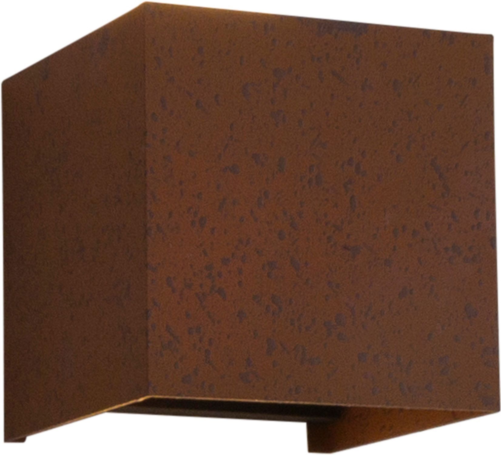 Applique murale LED extérieure brun rouille Up Down IP54 3000 K 6 W