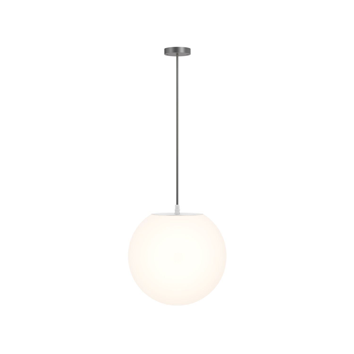 Lampe d'extérieur ronde Ø 30 cm H : max. 150 cm IP54 Gris Blanc