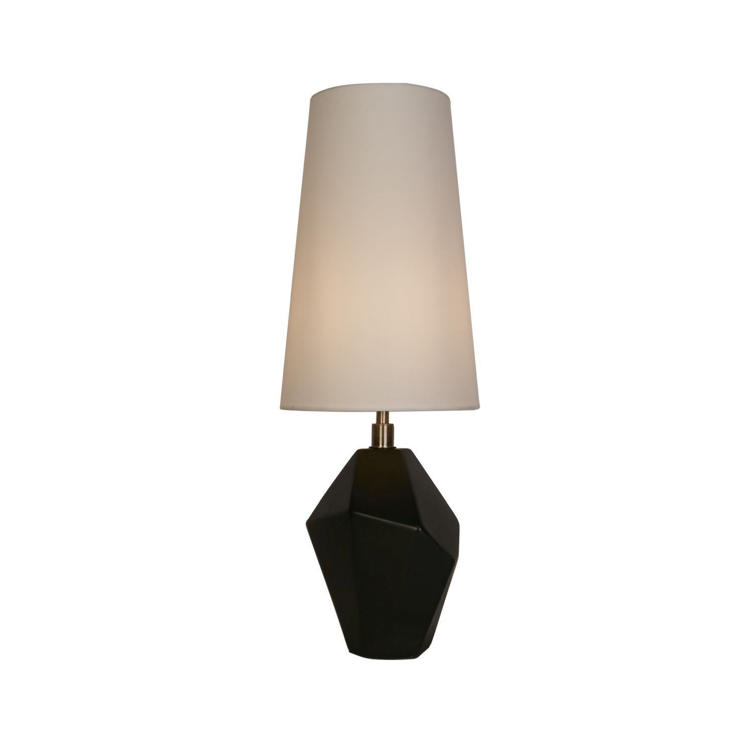 Blendarme Lampe de table résine tissu 55,5 cm noir blanc