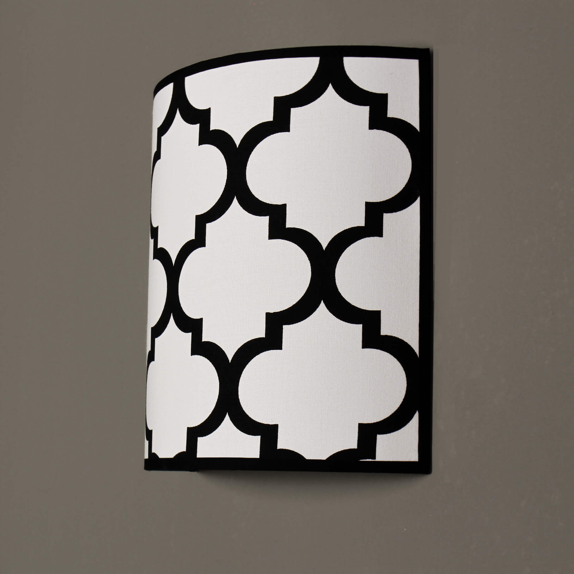 Applique murale Up Down Blanc Noir Motif Rétro E14