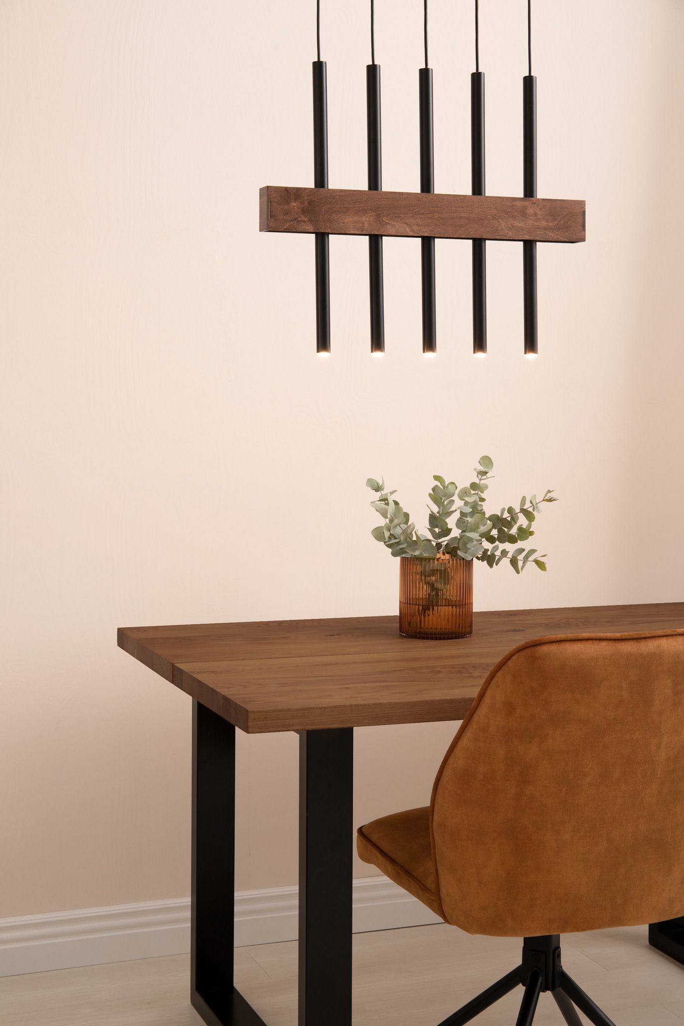 Bois Suspension Noir Métal confortable G9 Cylindre