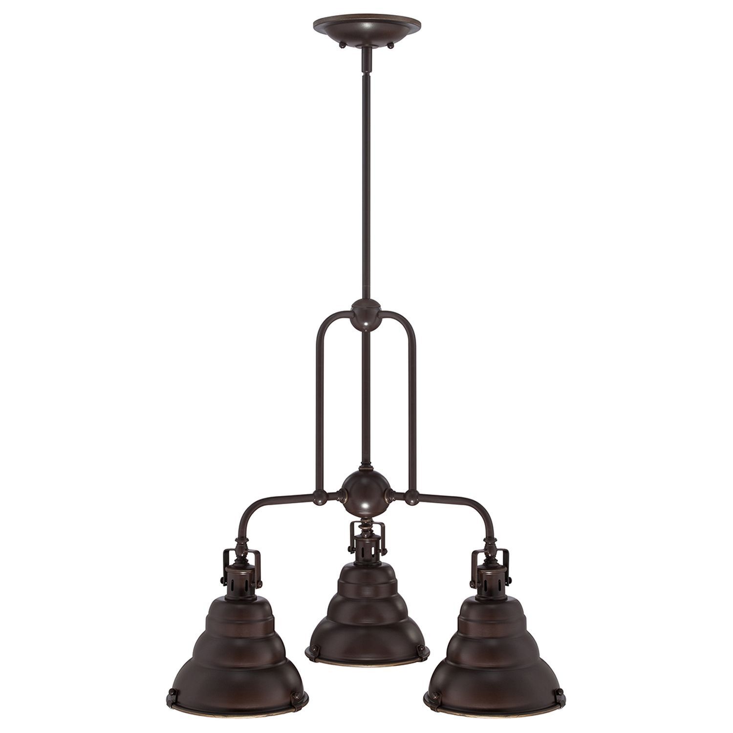 Plafonnier design industriel en bronze antique métal