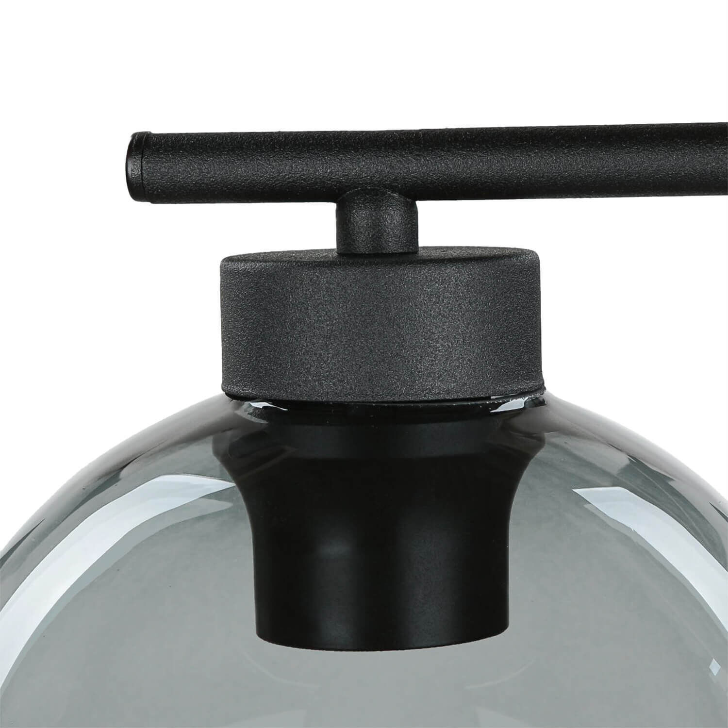 Lampe de table en verre Boule Noir Gris Hauteur 46 cm Moderne Lampe de table en verre Boule Noir Gris Hauteur 46 cm Moderne