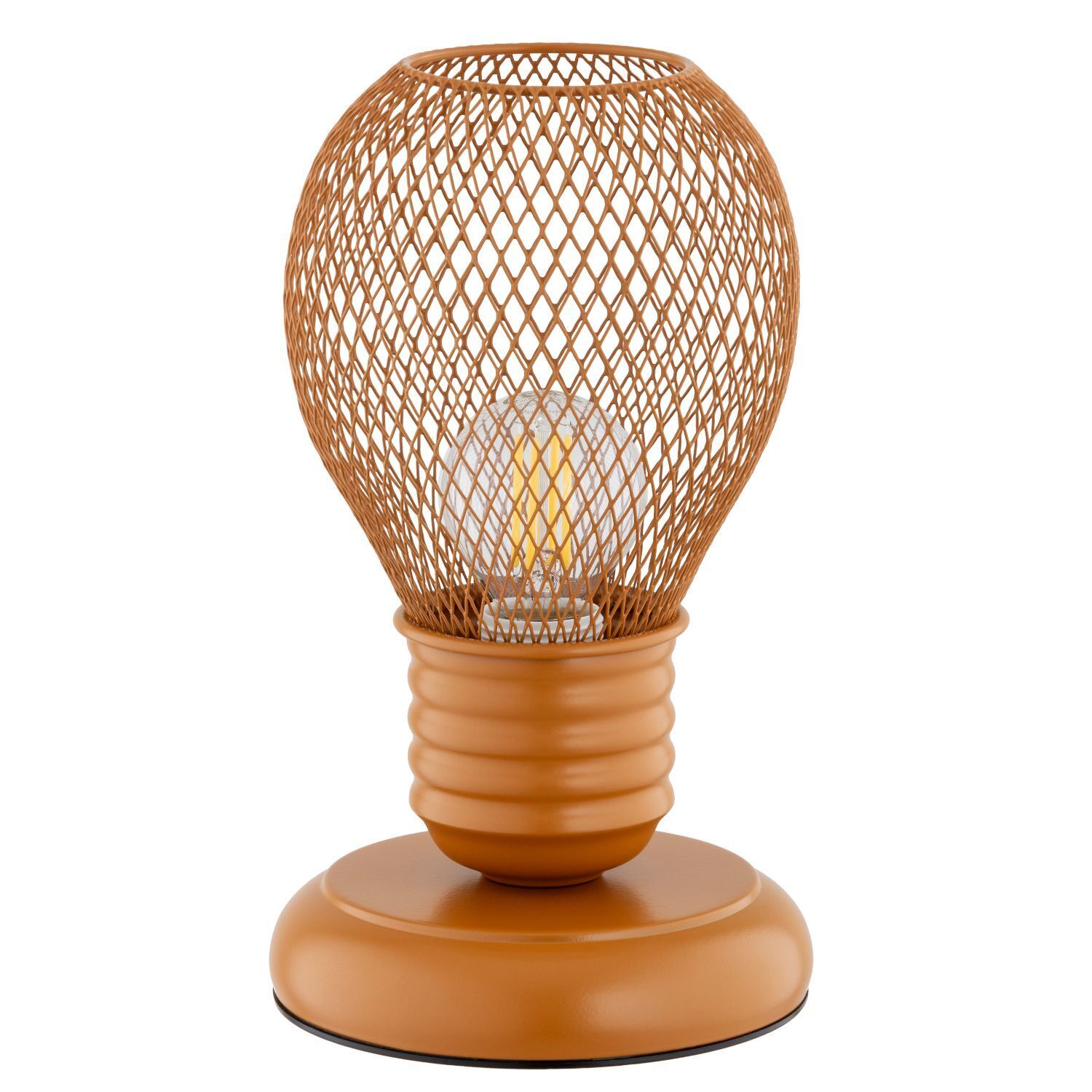 kinder-tischlampe-kinderzimmerlampe-kinderlampe-hirta-1x-e14-bis-10w-dunkelorange-fuer-wohnzimmer-kinderzimmer-metall-le130614-01 Lampi generell, Metallgitterlampe, Oranger Lampensockel, Glühbirne enthalten, Tischlampe