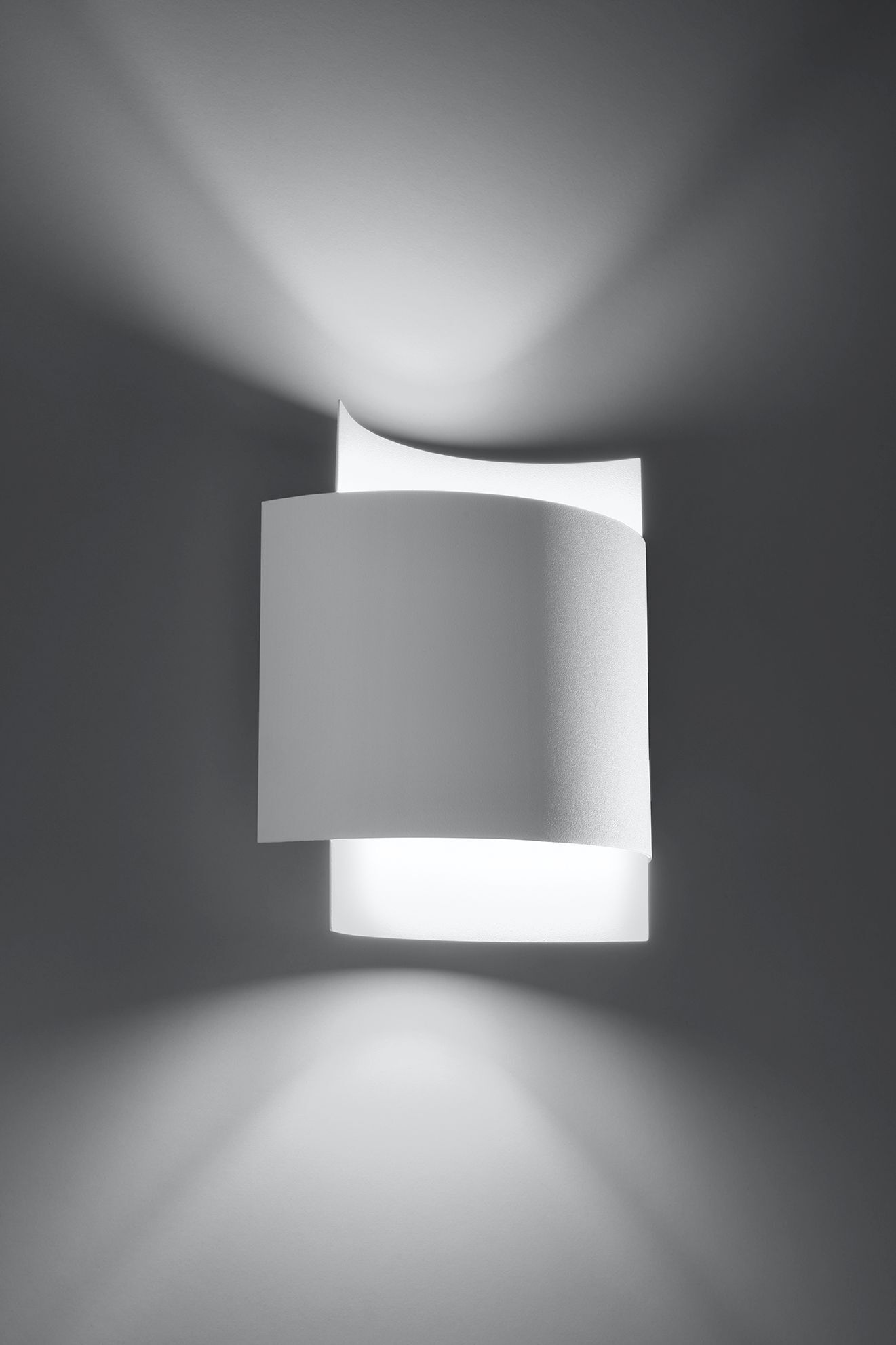 Applique intérieure Up Down métal blanc H : 23 cm G9