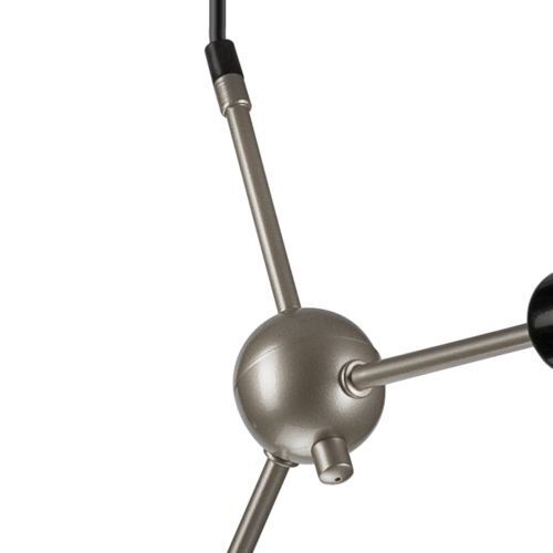 Lampe à suspendre 3-flmg acier inoxydable métal table à manger
