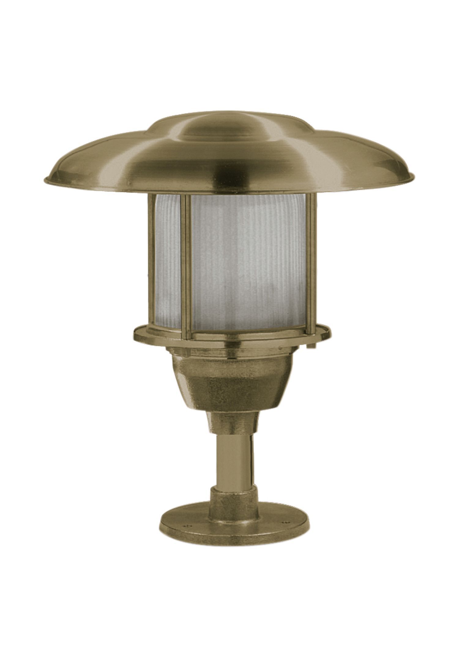 Lampe de socle laiton verre E27 IP64 32 cm de haut Maritim