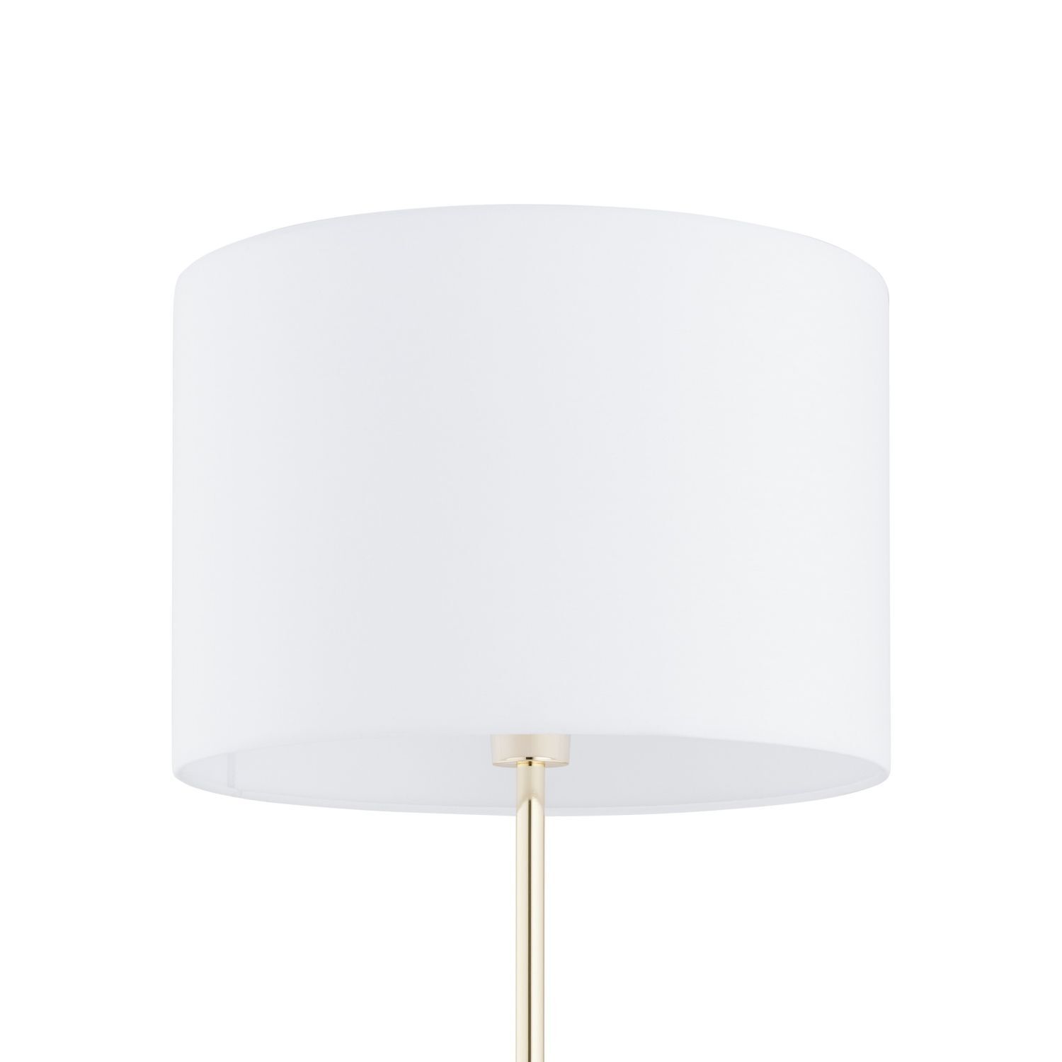 Lampadaire or blanc 160 cm en métal tissu E27 salon Lampe, Lampenschirm
