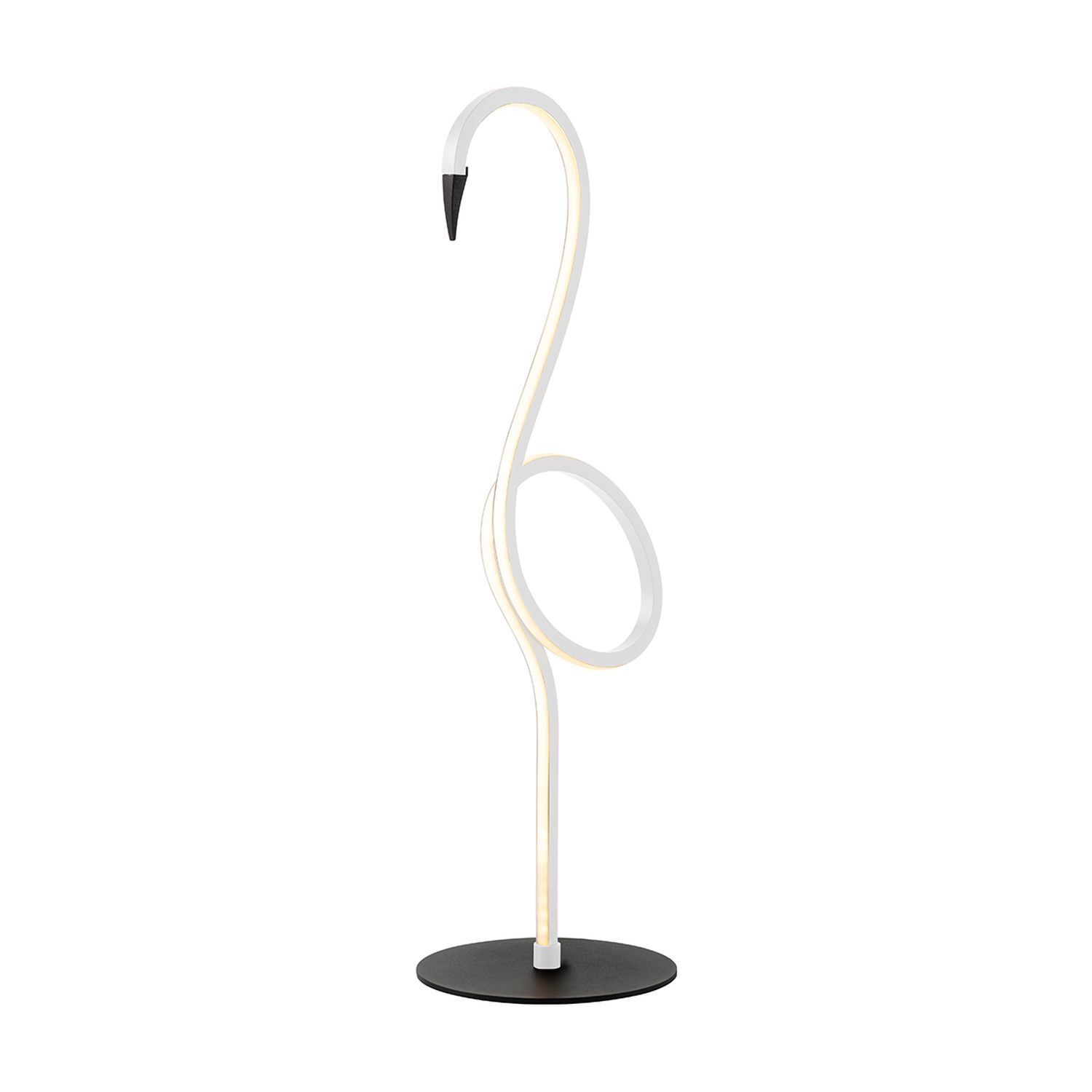 Lampe de table décorative LED Flamingo 50 cm Blanc Métal 3000 K