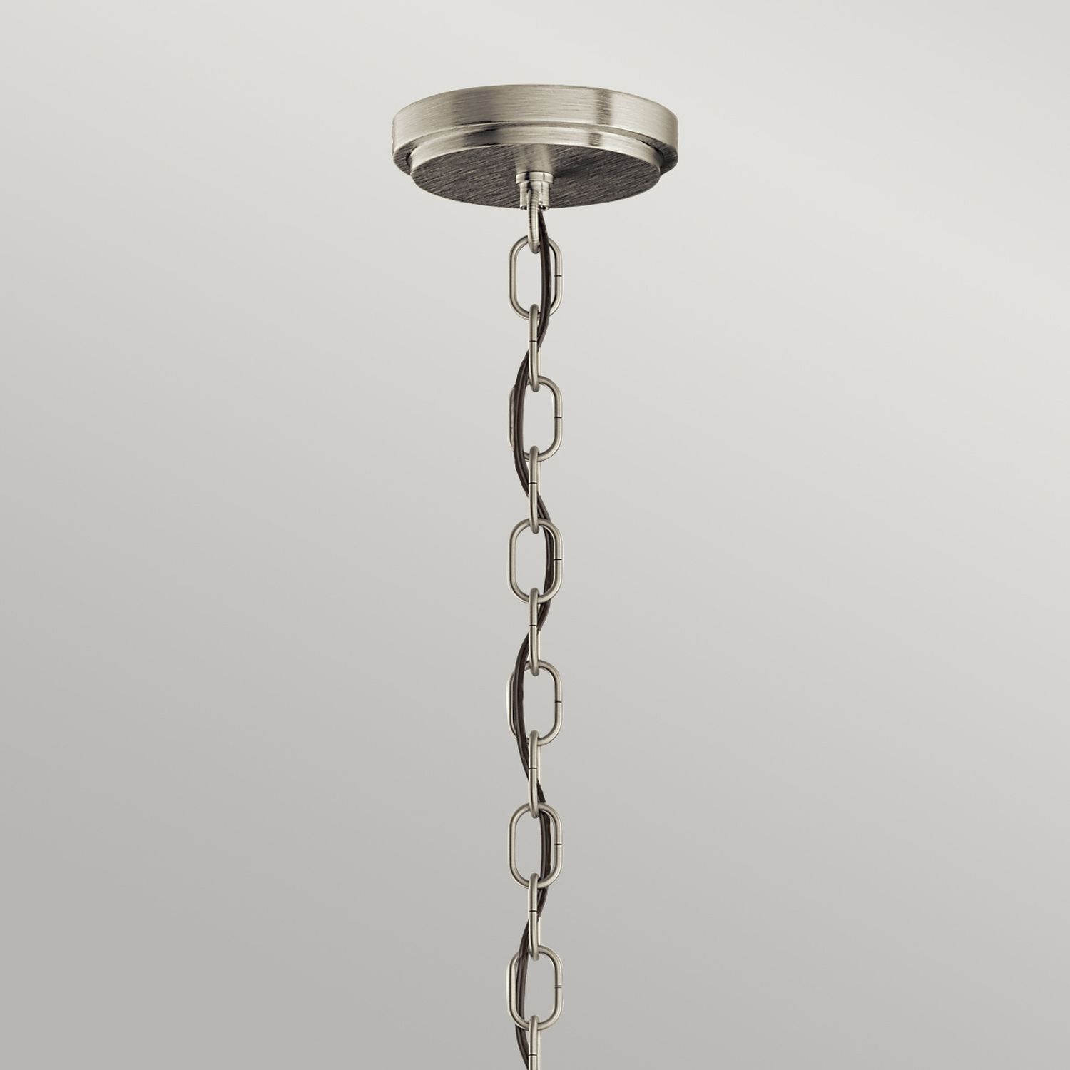 Suspension verre métal rond Ø 40,6 cm 3x E27 Vintage