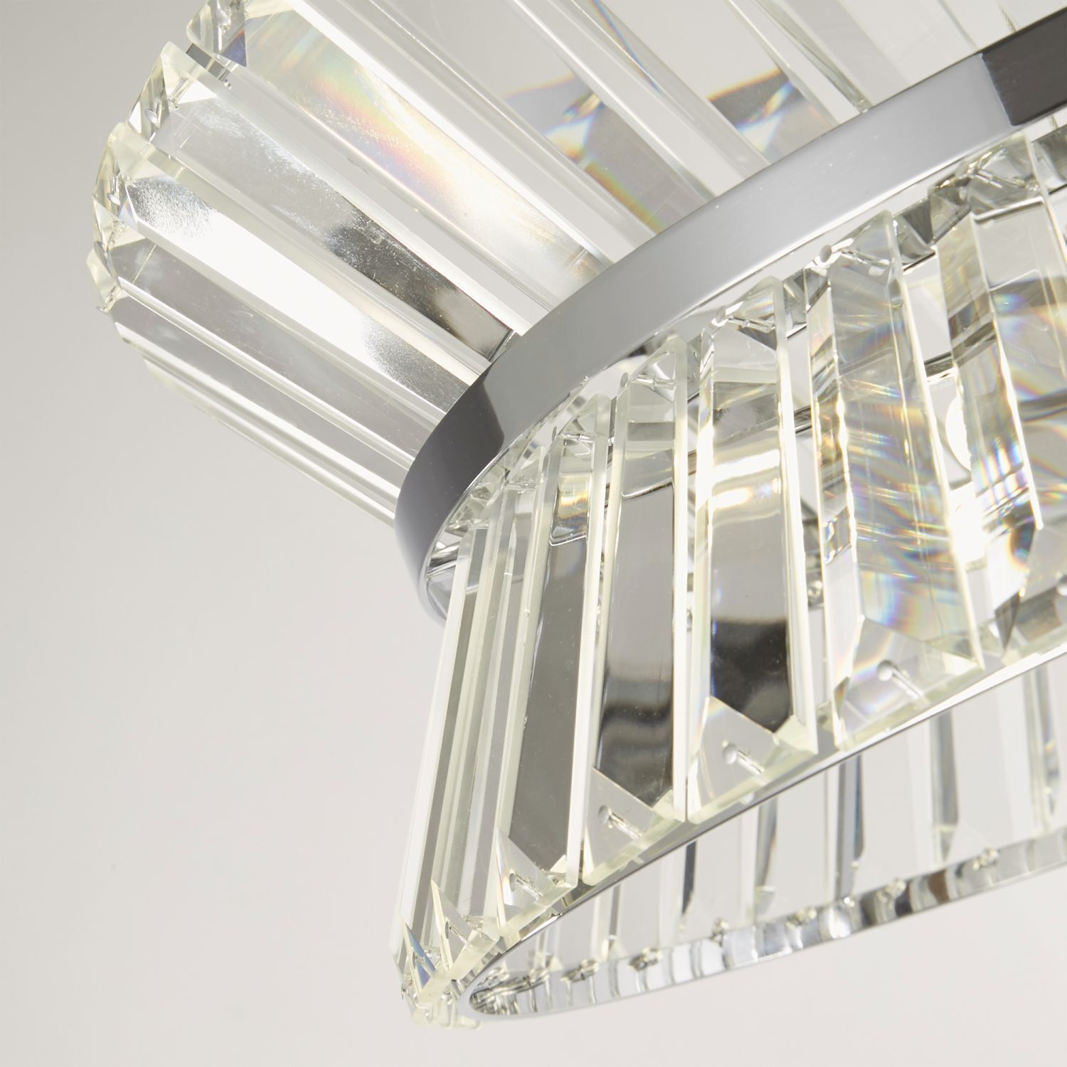 Lampe à suspendre cristal Ø 50 cm rond 7x G9 Art Nouveau