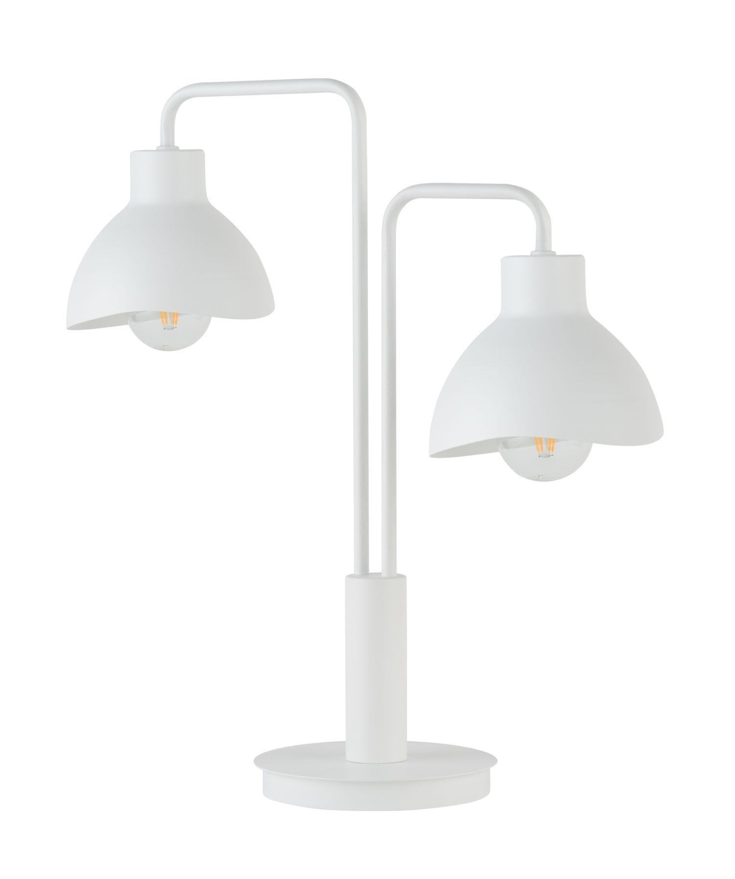 Petite lampe de table Blanc Métal E27 48 cm Moderne