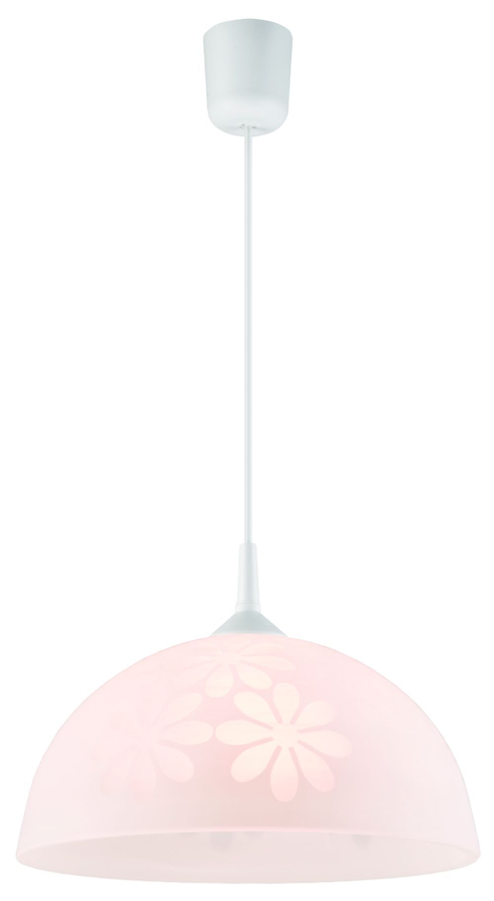Suspension Ronde Verre Blanc Métal Rétro Table à manger