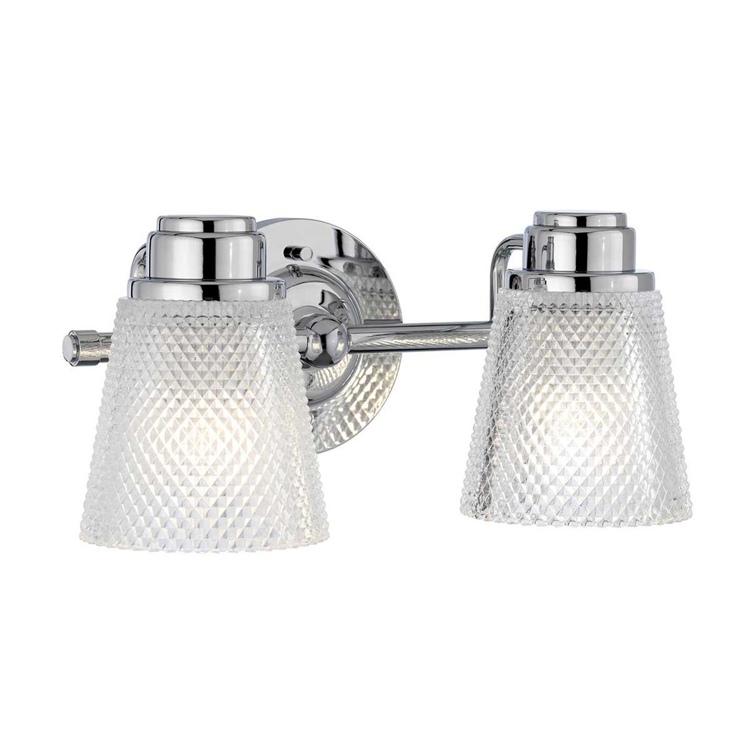 Applique murale miroir LED G9 IP44 L : 34,5 cm Métal verre en chrome