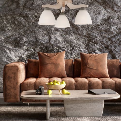 Plafonnier en hêtre blanc bois salon Couch, Tabelle, Kaffeetisch, Wohnzimmer, Dekoration Ihres Zuhauses