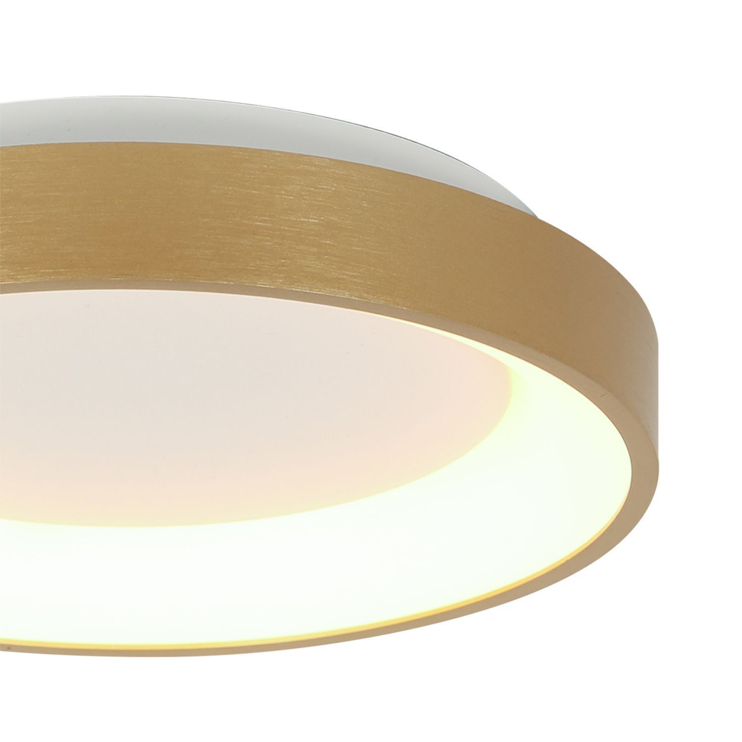 Plafonnier LED or blanc Ø28 cm 2700 K confortable