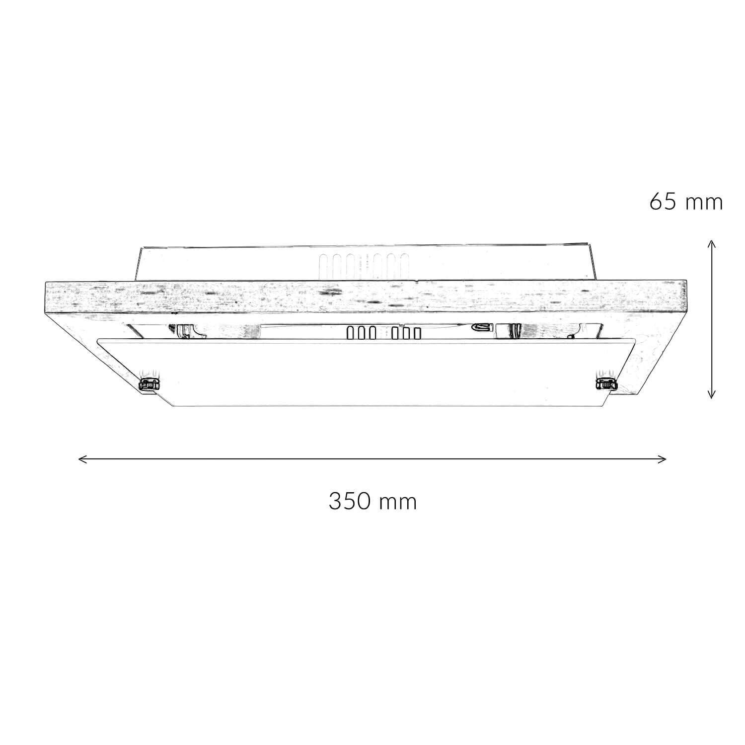 Lampe de salon Marron Blanc Bois Plafonnier