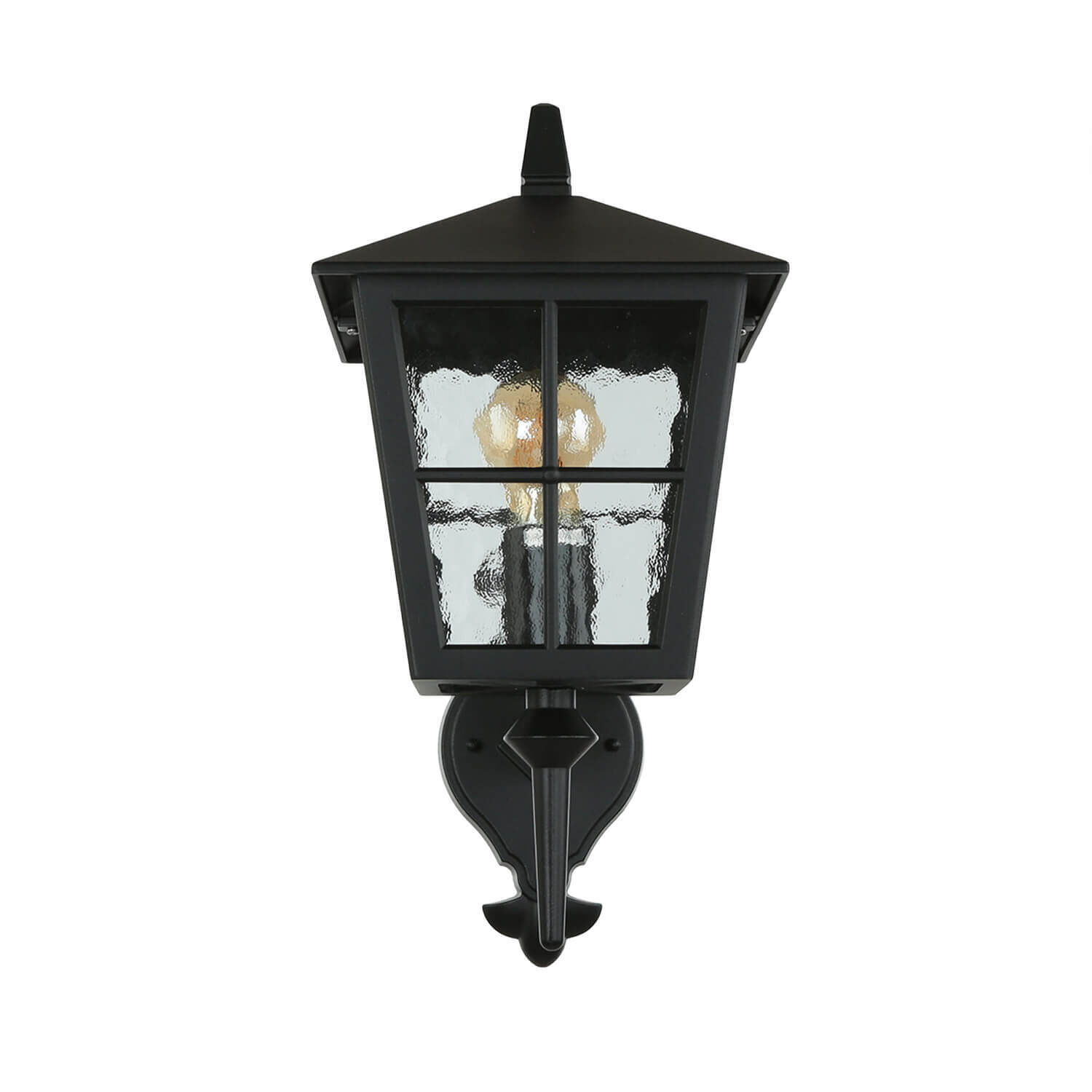 Lanterne d'extérieur Noir Aluminium IP43 Rustique LUDGER Lampe, Leuchte