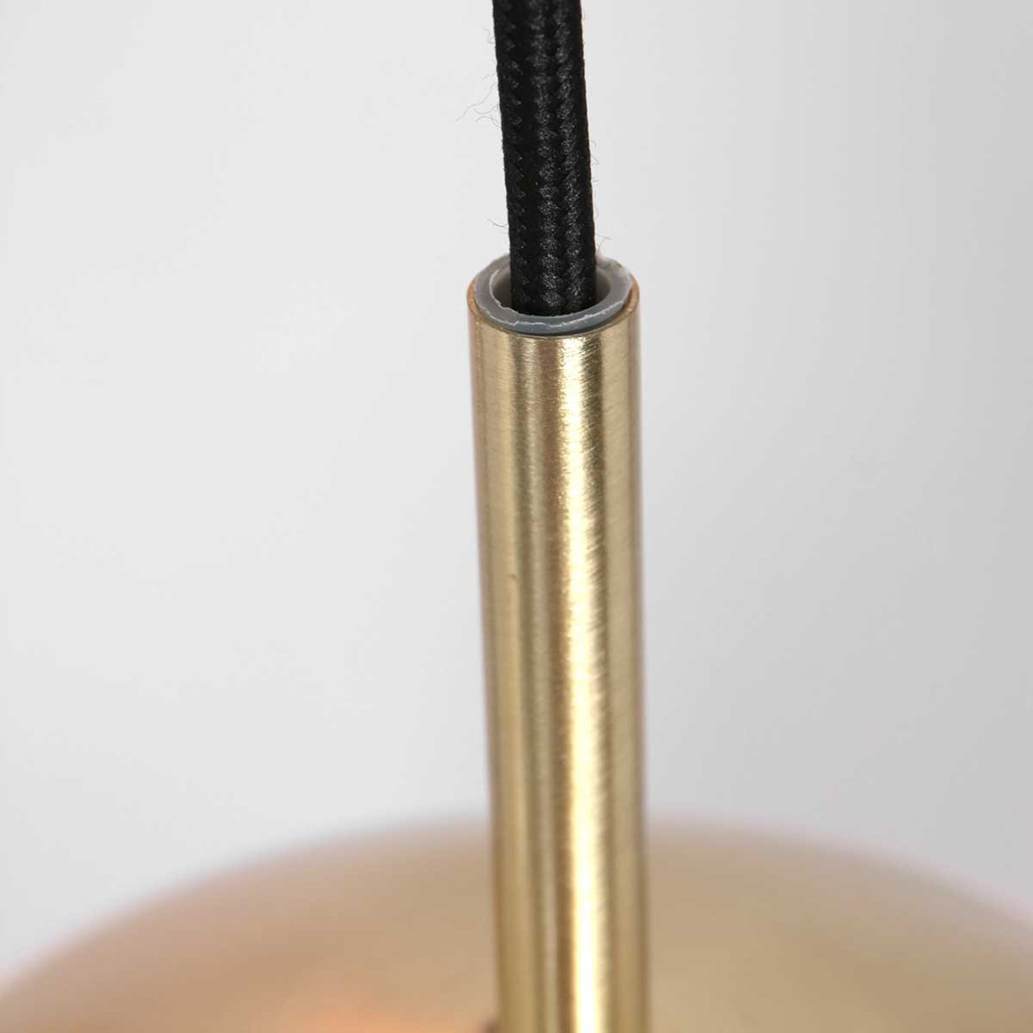 Longue lampe à suspendre Verre en ambre 120 cm E27 Moderne