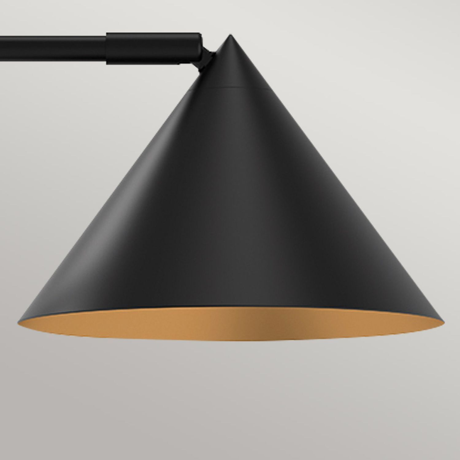 Lampe de bureau métal hauteur 51 cm noir réglable Lampe, Beleuchtung, Lampenschirm