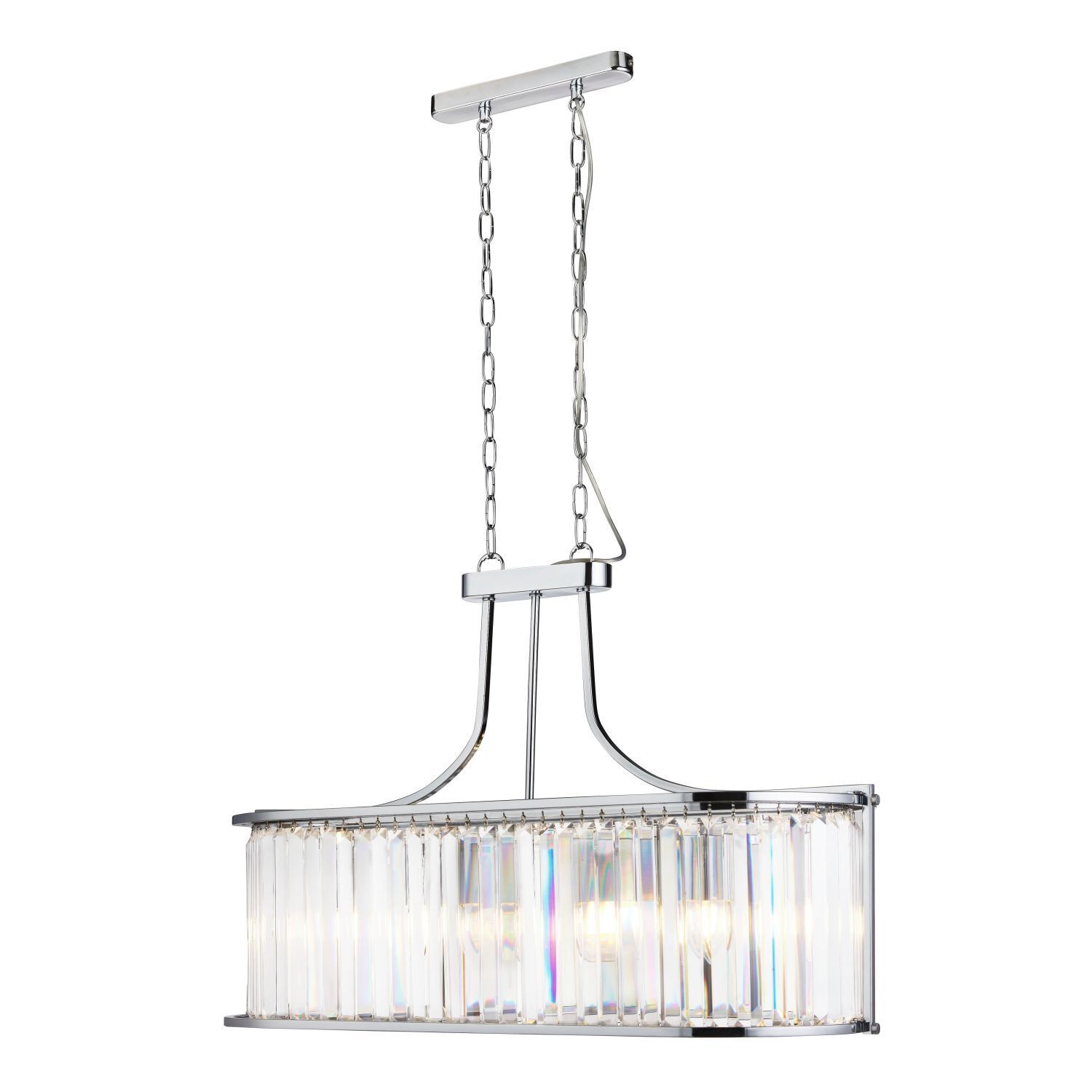 Suspension cristal 78 cm de long H : max. 1,5 cm 2x E14