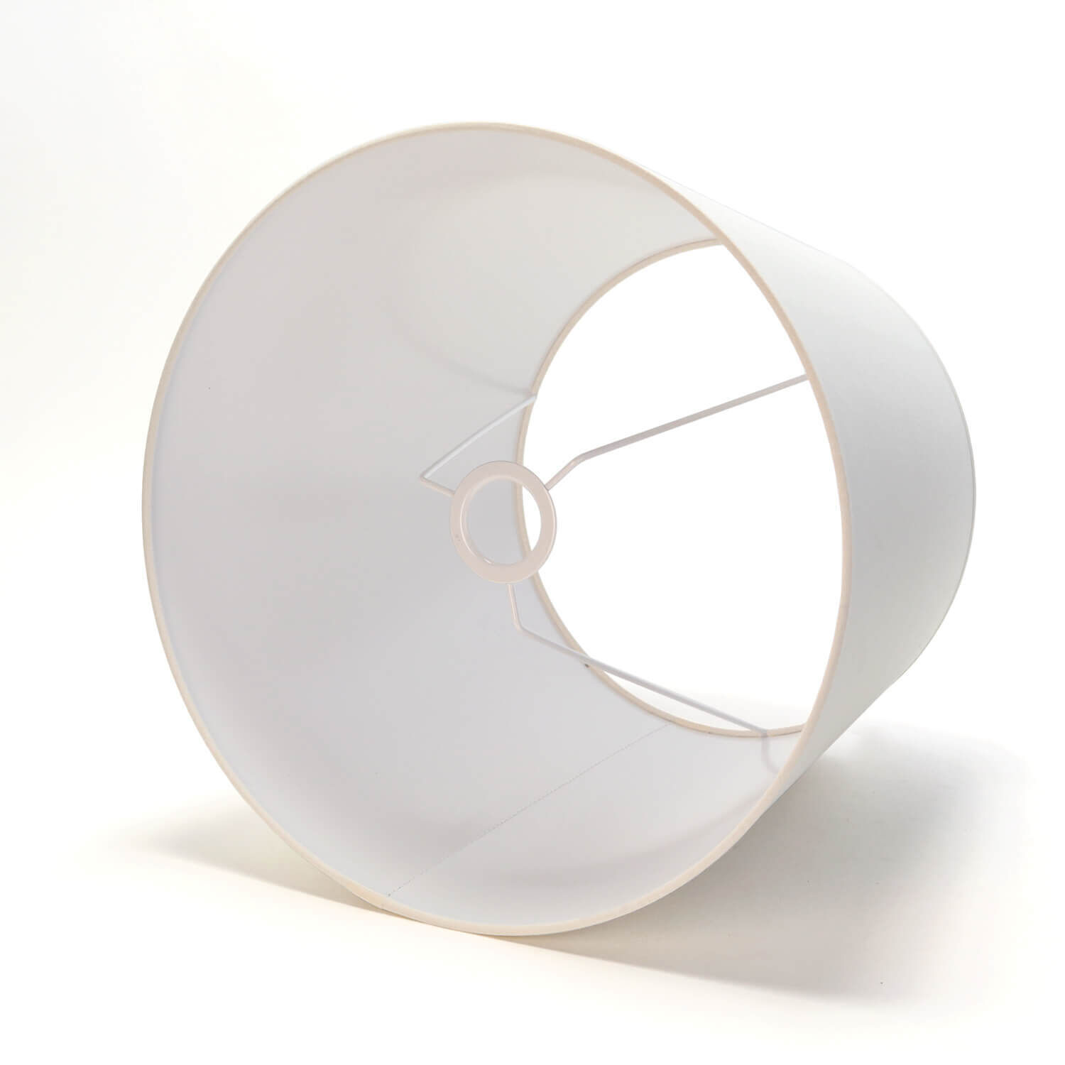Abat-jour Blanc Tissu pour lampadaire E27 Lampe, Lampenschirm, Teller