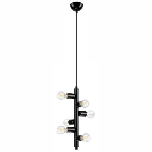 Suspension en métal noir 6-flmg table à manger
