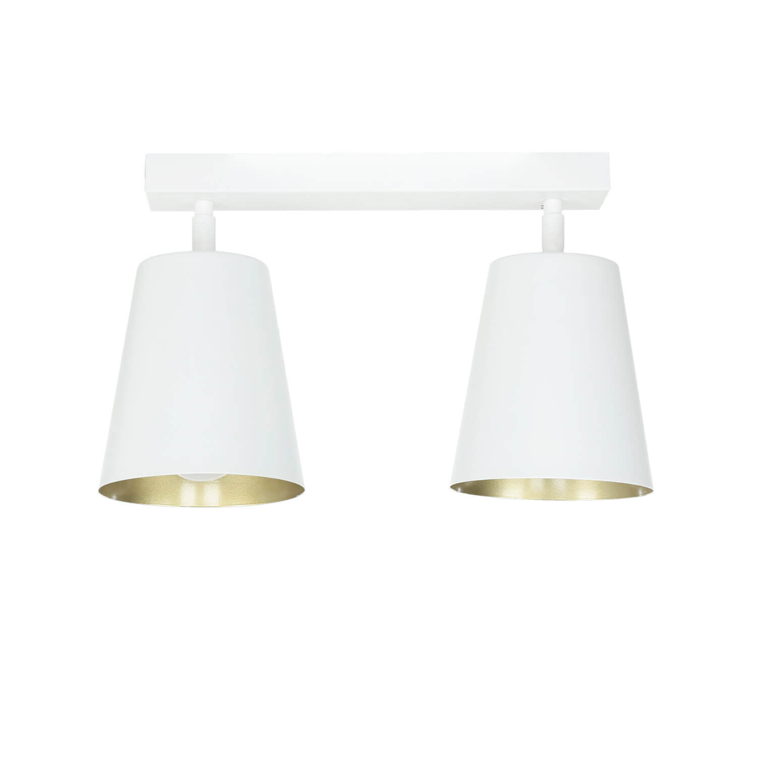 Plafonnier blanc or flexible 2 flammes E27 Lampe, Leuchte