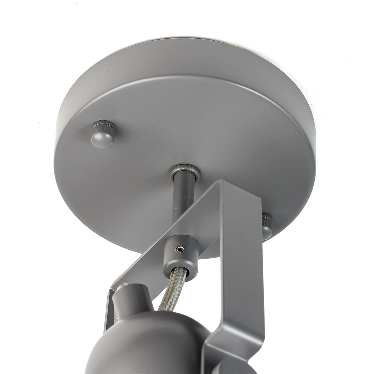 Spot Lampe Anthracite Métal rond Rétro pratique Beleuchtung, Badezimmer, Drinnen, Zimmer, Duscharmatur