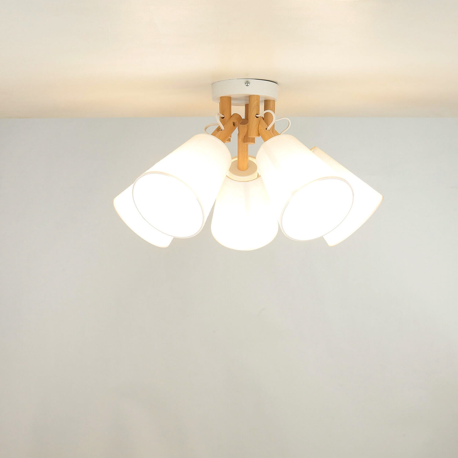 Deckenlampe VAIO Weiß 5-flmg Deckenleuchte, Leuchte, Kronleuchter, Lampe