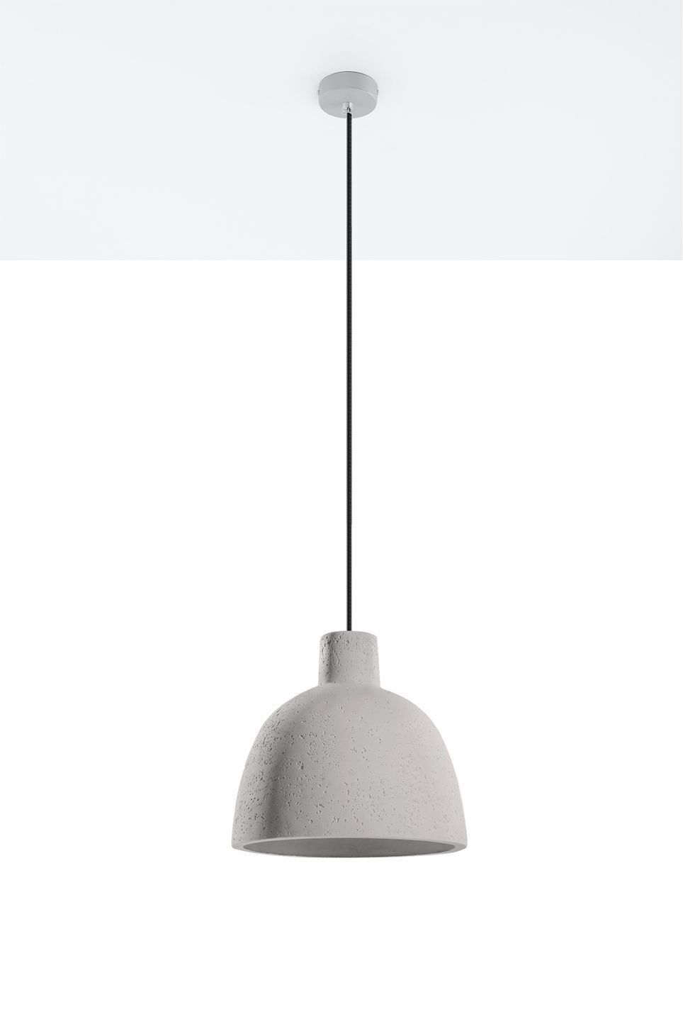 Lampe à suspendre Béton Ø 28 cm Moderne Gris E27 réglable